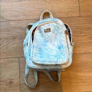 Betsey Johnson Blue Tie-Dye Backpack